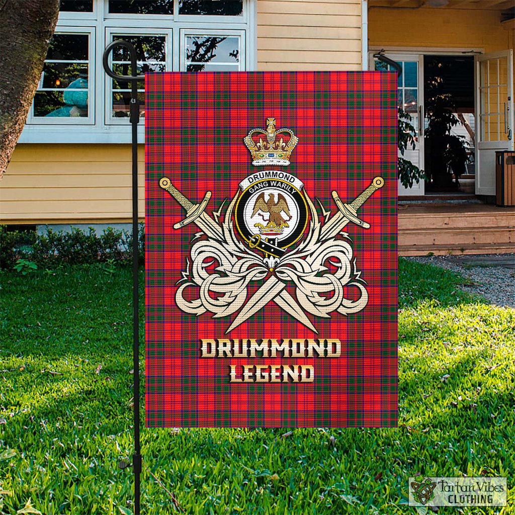 drummond-modern-tartan-flag-with-clan-crest-and-the-golden-sword-of-courageous-legacy