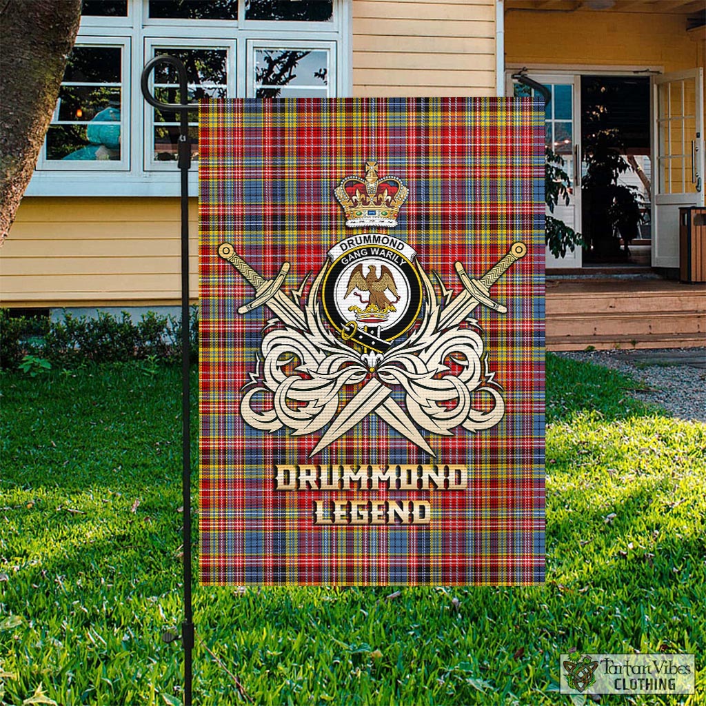 drummond-of-strathallan-modern-tartan-flag-with-clan-crest-and-the-golden-sword-of-courageous-legacy