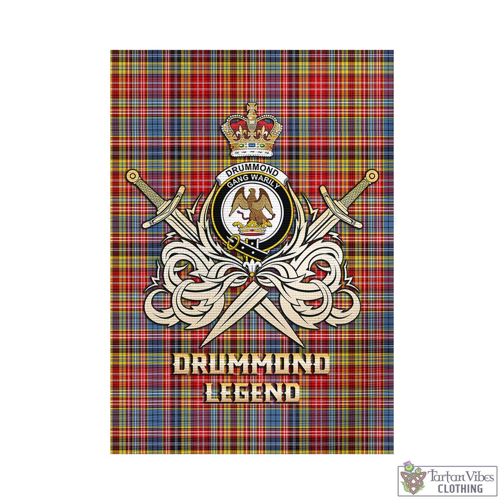 drummond-of-strathallan-modern-tartan-flag-with-clan-crest-and-the-golden-sword-of-courageous-legacy