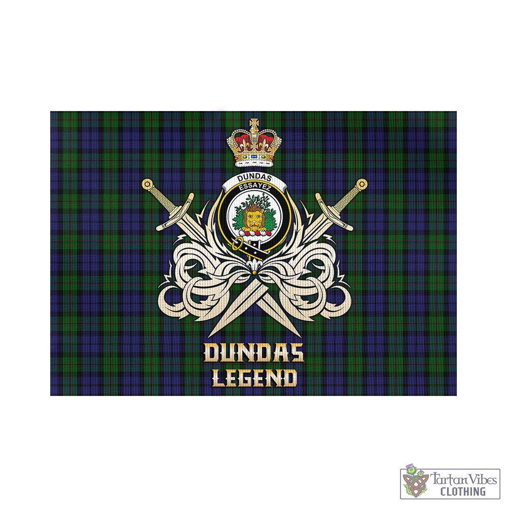 dundas-tartan-flag-with-clan-crest-and-the-golden-sword-of-courageous-legacy