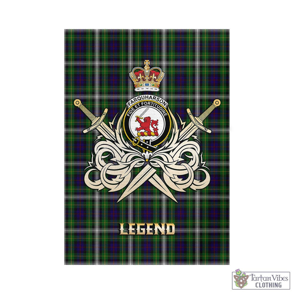 farquharson-dress-tartan-flag-with-clan-crest-and-the-golden-sword-of-courageous-legacy