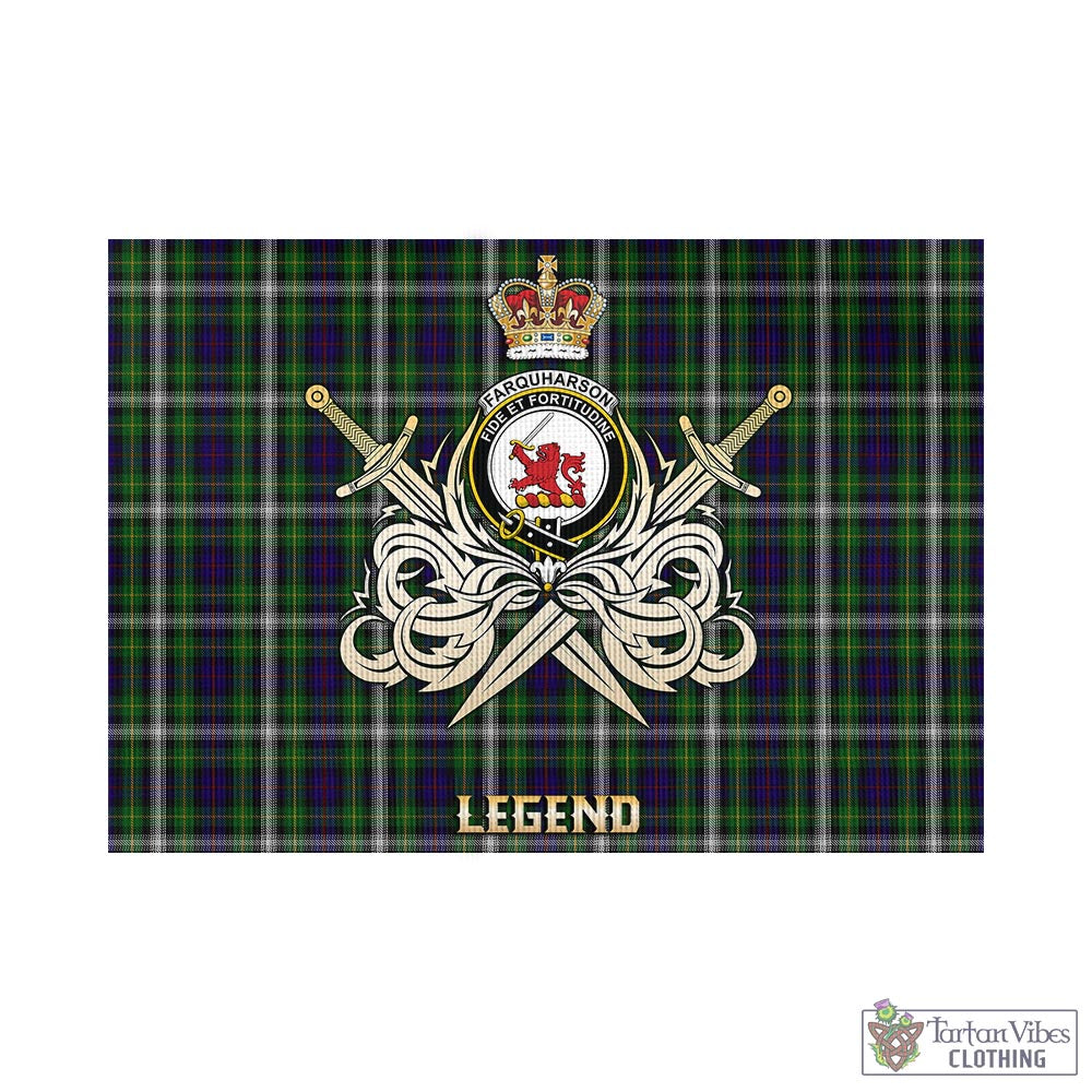 farquharson-dress-tartan-flag-with-clan-crest-and-the-golden-sword-of-courageous-legacy