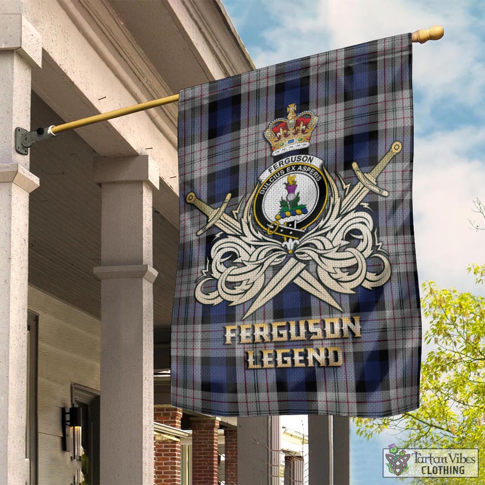 ferguson-dress-tartan-flag-with-clan-crest-and-the-golden-sword-of-courageous-legacy