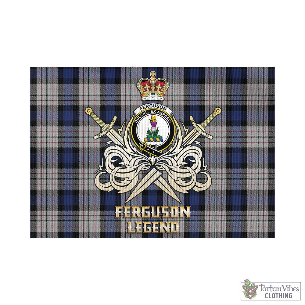 ferguson-dress-tartan-flag-with-clan-crest-and-the-golden-sword-of-courageous-legacy