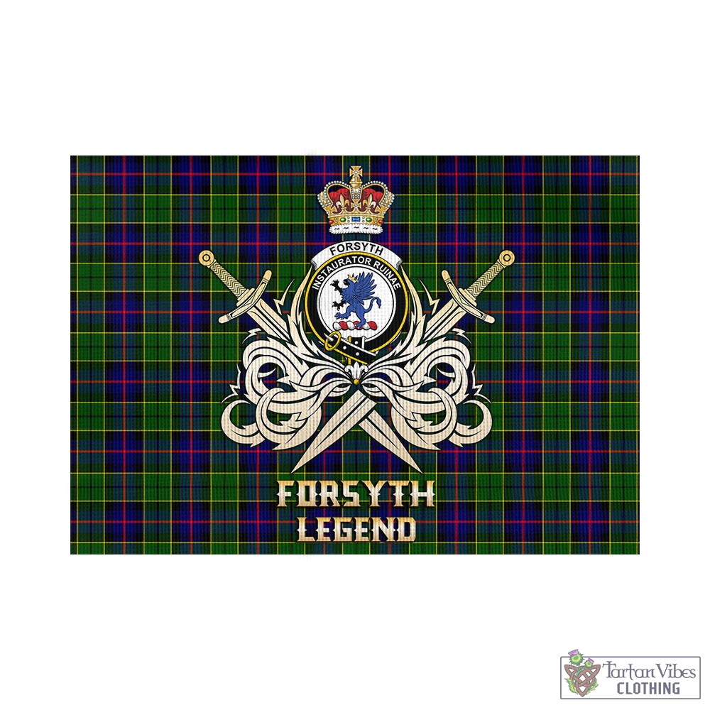 forsyth-modern-tartan-flag-with-clan-crest-and-the-golden-sword-of-courageous-legacy