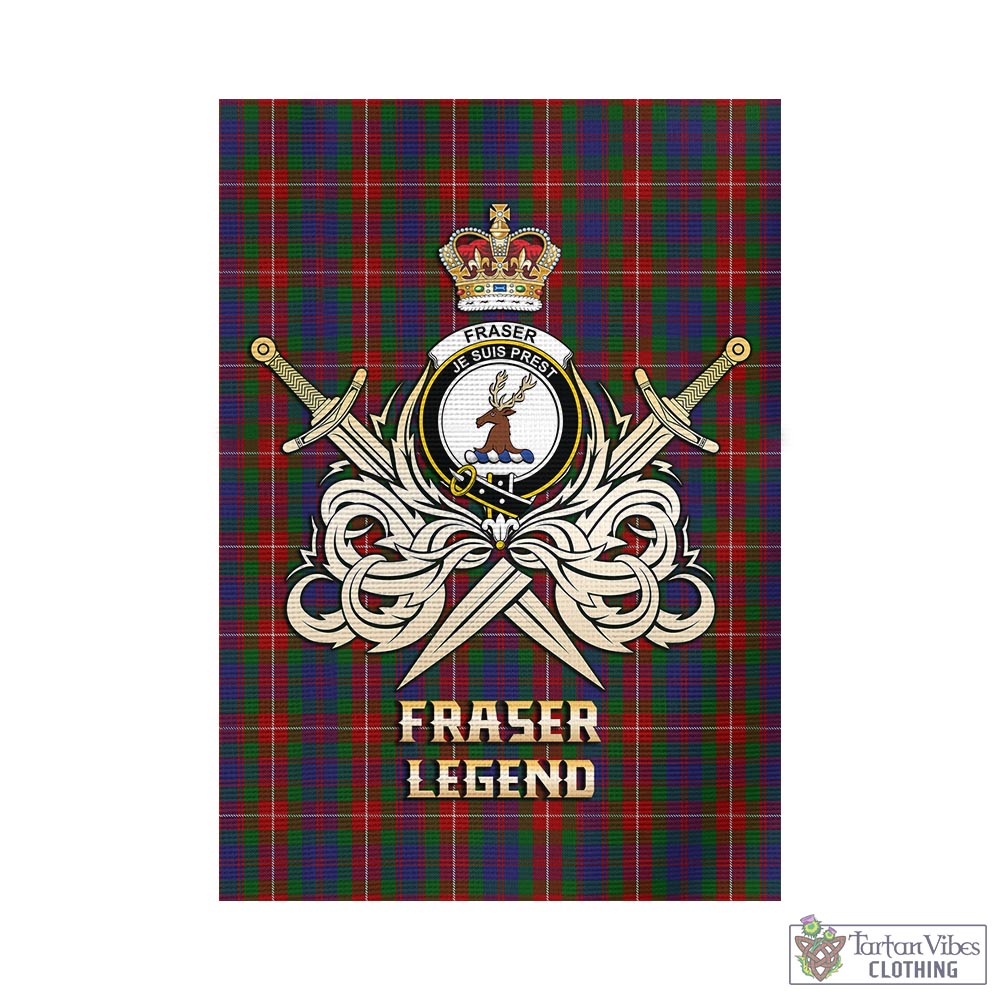 fraser-of-lovat-tartan-flag-with-clan-crest-and-the-golden-sword-of-courageous-legacy