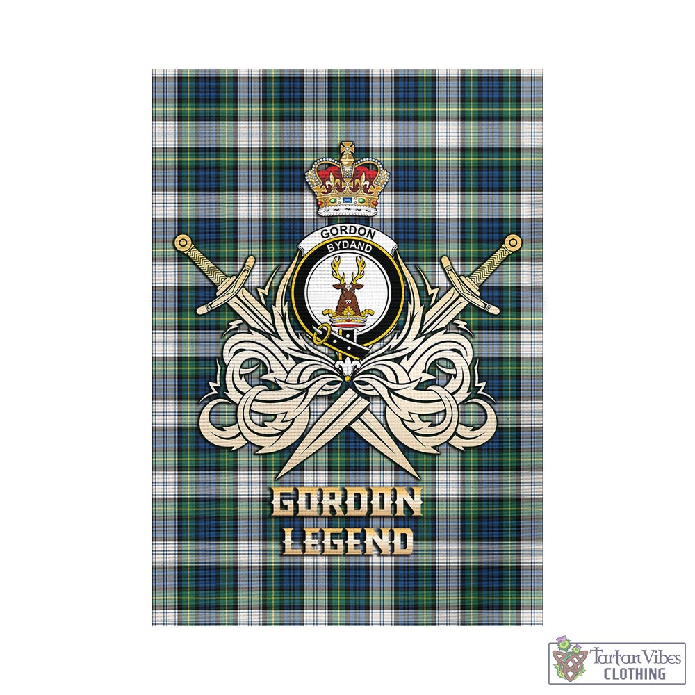 gordon-dress-ancient-tartan-flag-with-clan-crest-and-the-golden-sword-of-courageous-legacy