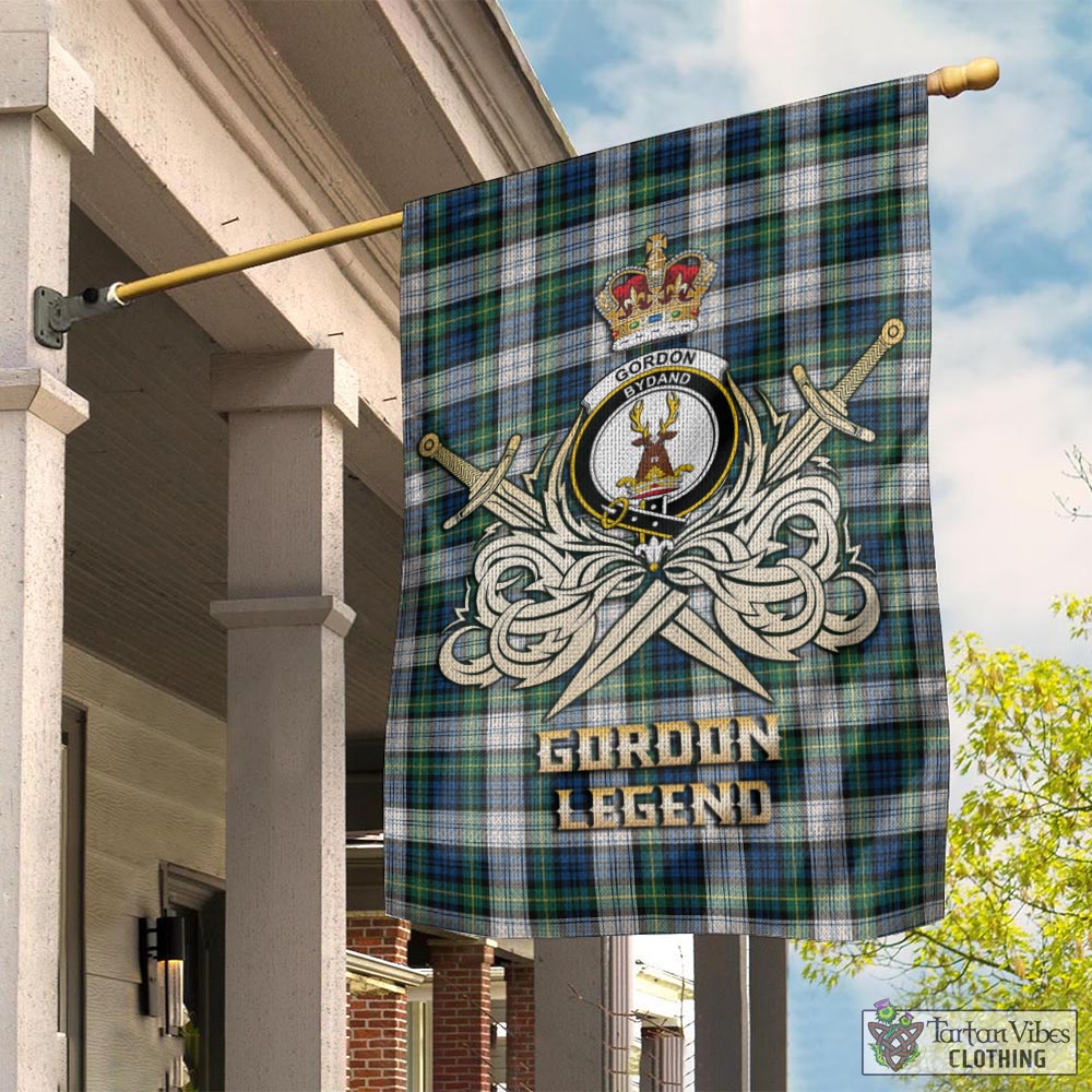 gordon-dress-ancient-tartan-flag-with-clan-crest-and-the-golden-sword-of-courageous-legacy