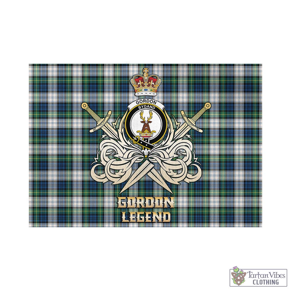 gordon-dress-ancient-tartan-flag-with-clan-crest-and-the-golden-sword-of-courageous-legacy