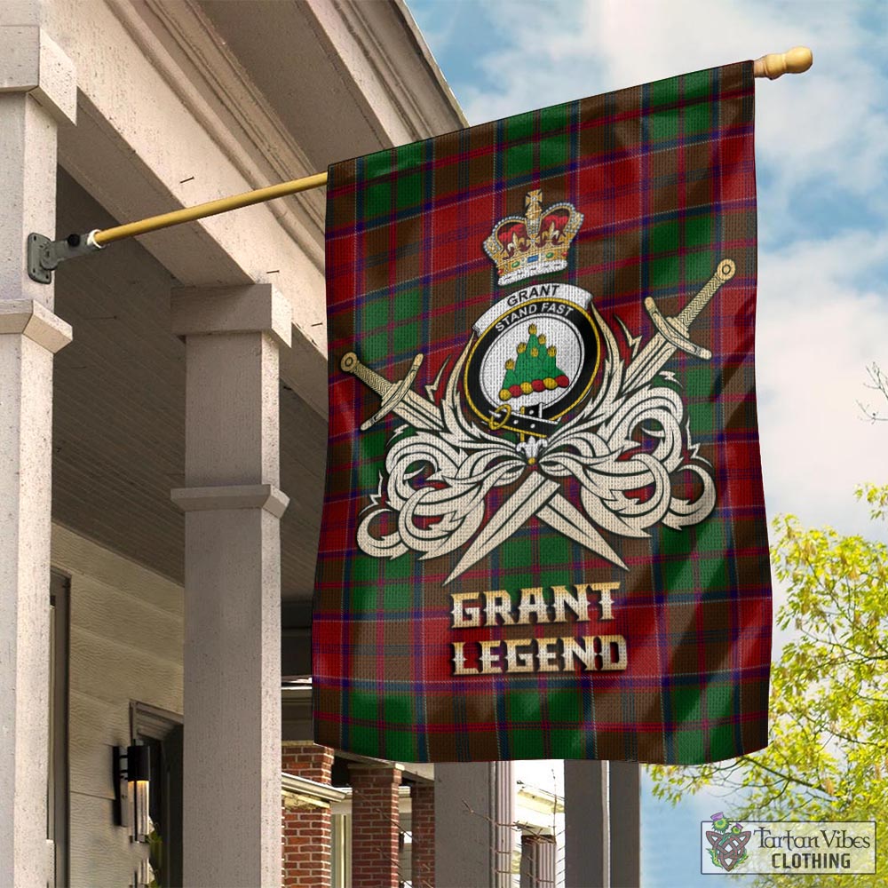 grant-tartan-flag-with-clan-crest-and-the-golden-sword-of-courageous-legacy