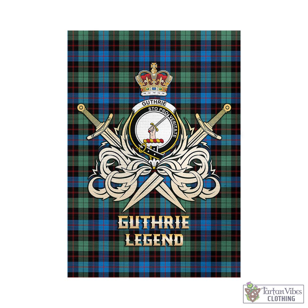 guthrie-ancient-tartan-flag-with-clan-crest-and-the-golden-sword-of-courageous-legacy