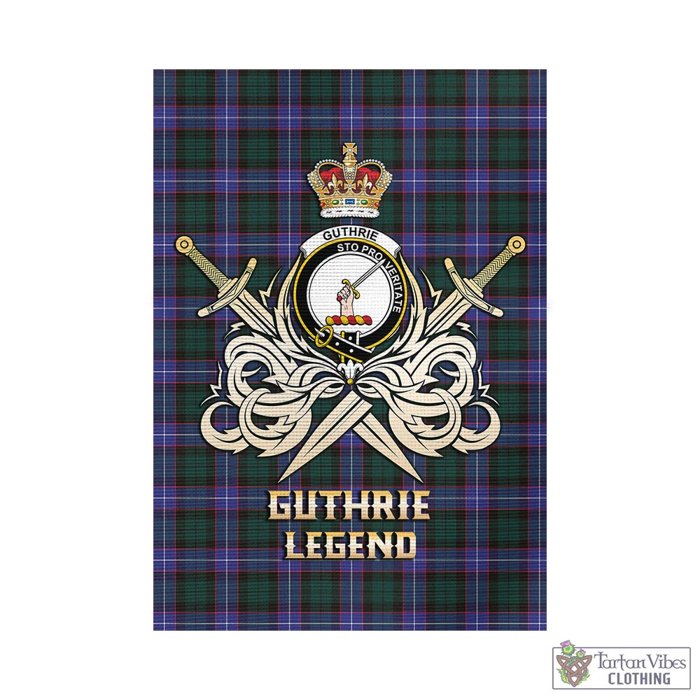 guthrie-modern-tartan-flag-with-clan-crest-and-the-golden-sword-of-courageous-legacy