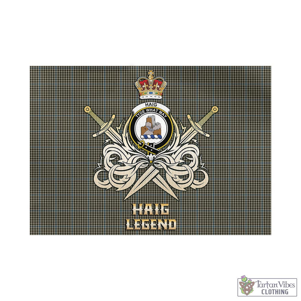 haig-tartan-flag-with-clan-crest-and-the-golden-sword-of-courageous-legacy