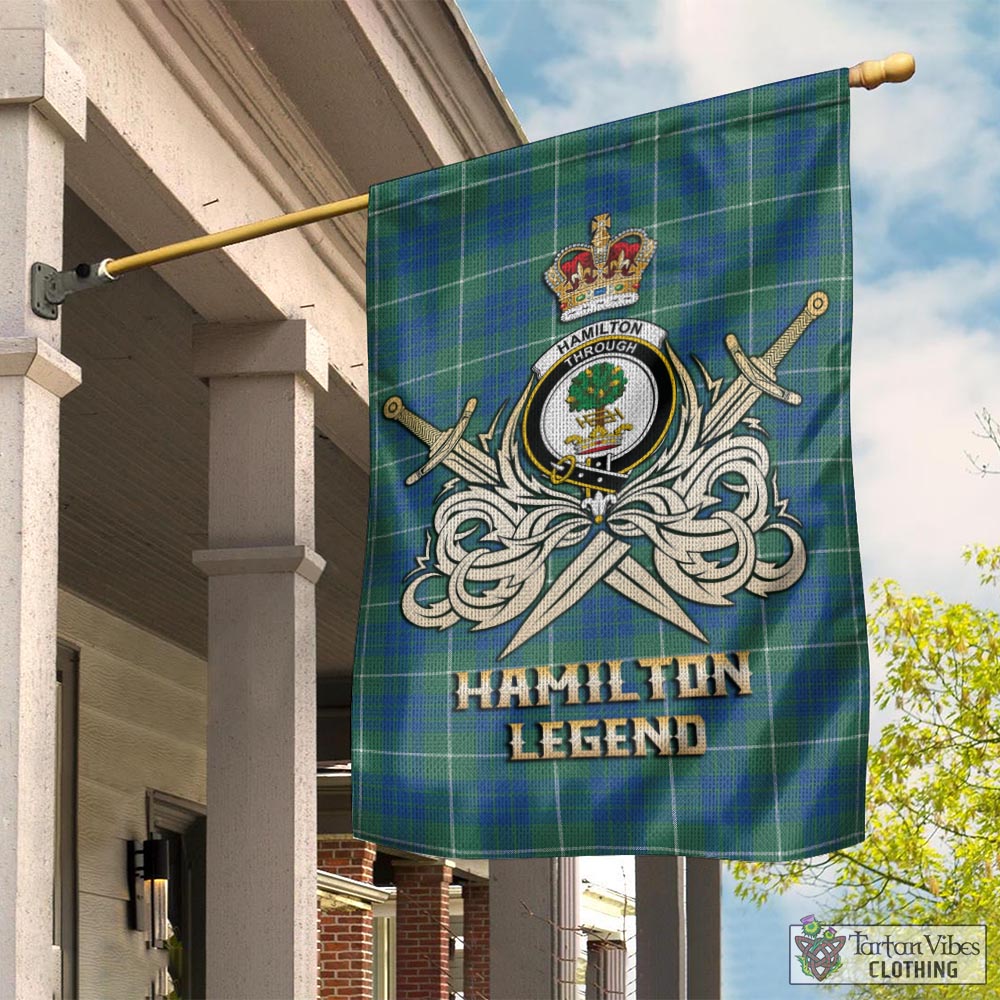 hamilton-hunting-ancient-tartan-flag-with-clan-crest-and-the-golden-sword-of-courageous-legacy