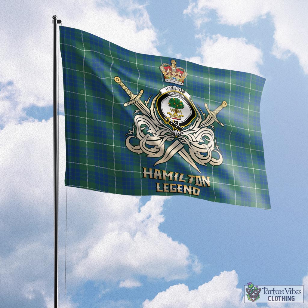 hamilton-hunting-ancient-tartan-flag-with-clan-crest-and-the-golden-sword-of-courageous-legacy