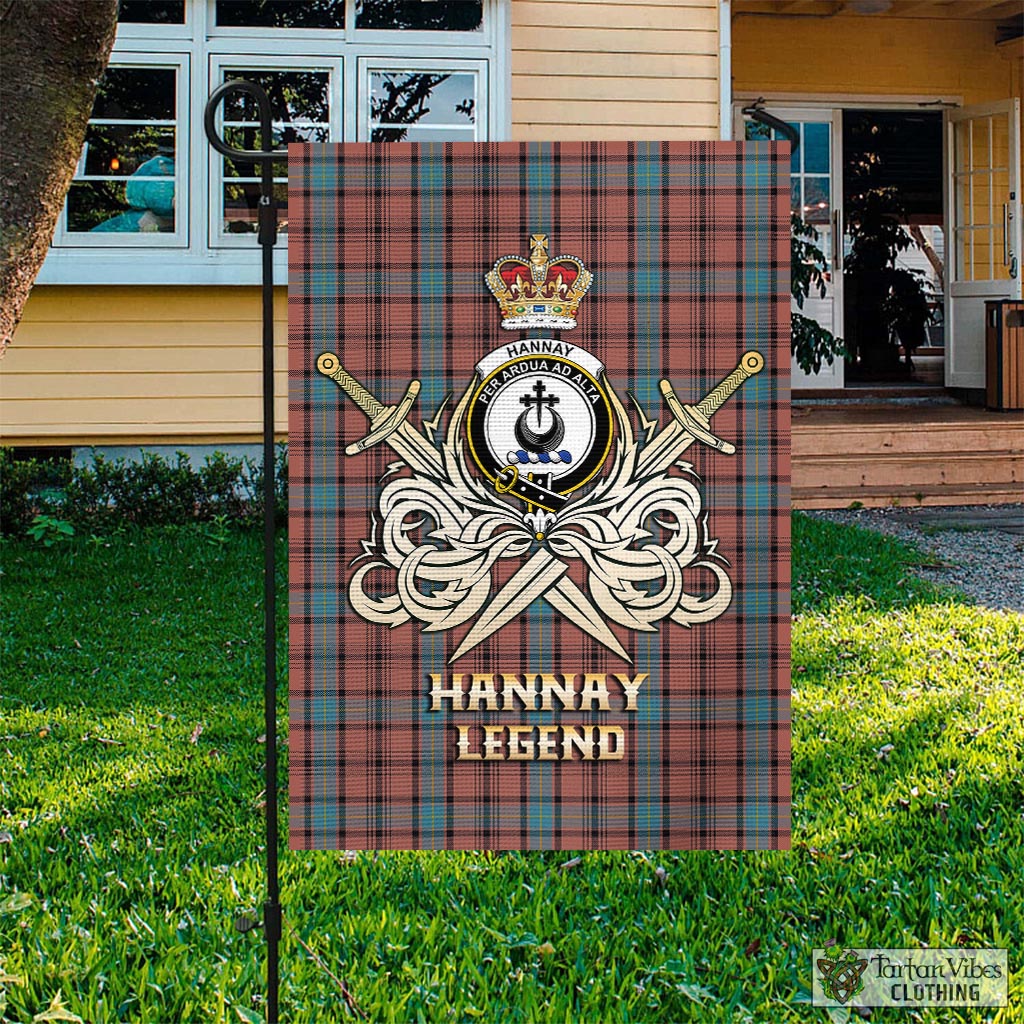 hannay-dress-tartan-flag-with-clan-crest-and-the-golden-sword-of-courageous-legacy