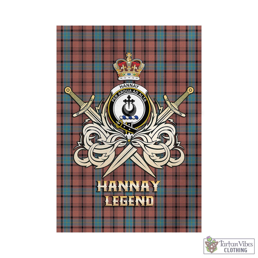 hannay-dress-tartan-flag-with-clan-crest-and-the-golden-sword-of-courageous-legacy