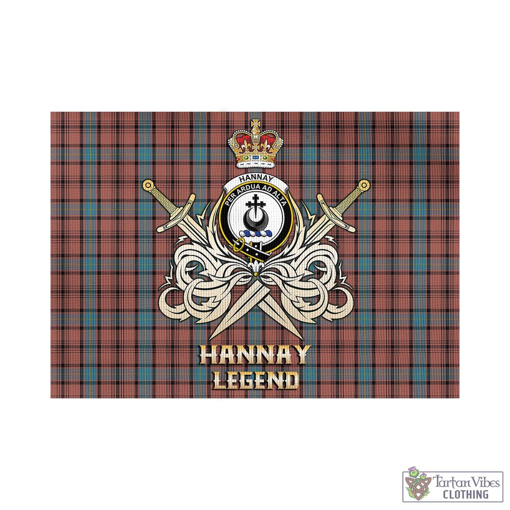 hannay-dress-tartan-flag-with-clan-crest-and-the-golden-sword-of-courageous-legacy