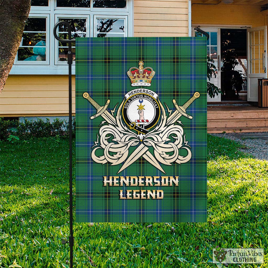 henderson-ancient-tartan-flag-with-clan-crest-and-the-golden-sword-of-courageous-legacy