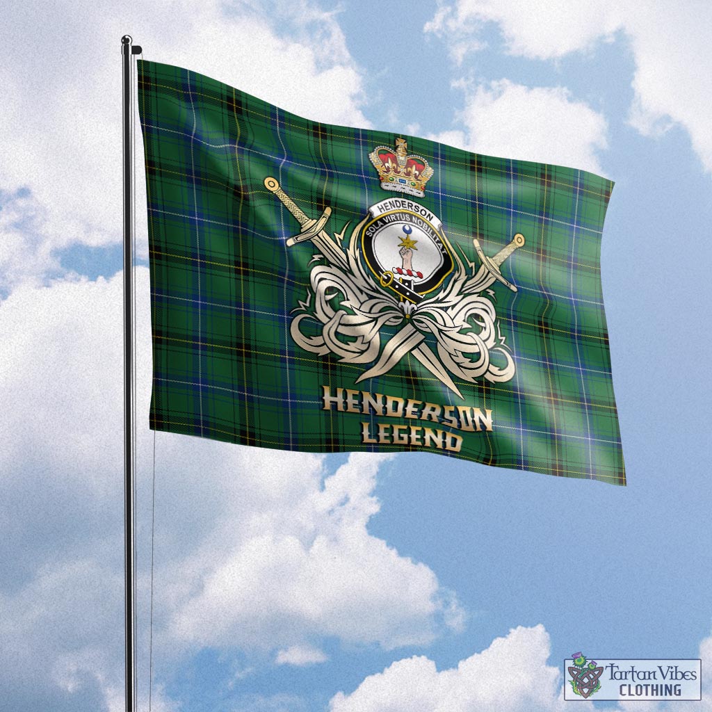 henderson-ancient-tartan-flag-with-clan-crest-and-the-golden-sword-of-courageous-legacy