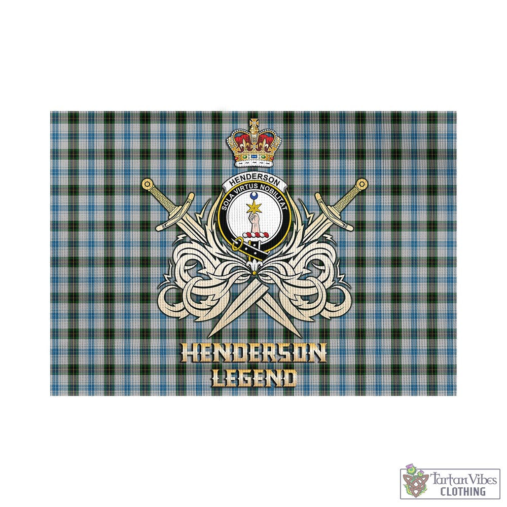 henderson-dress-tartan-flag-with-clan-crest-and-the-golden-sword-of-courageous-legacy