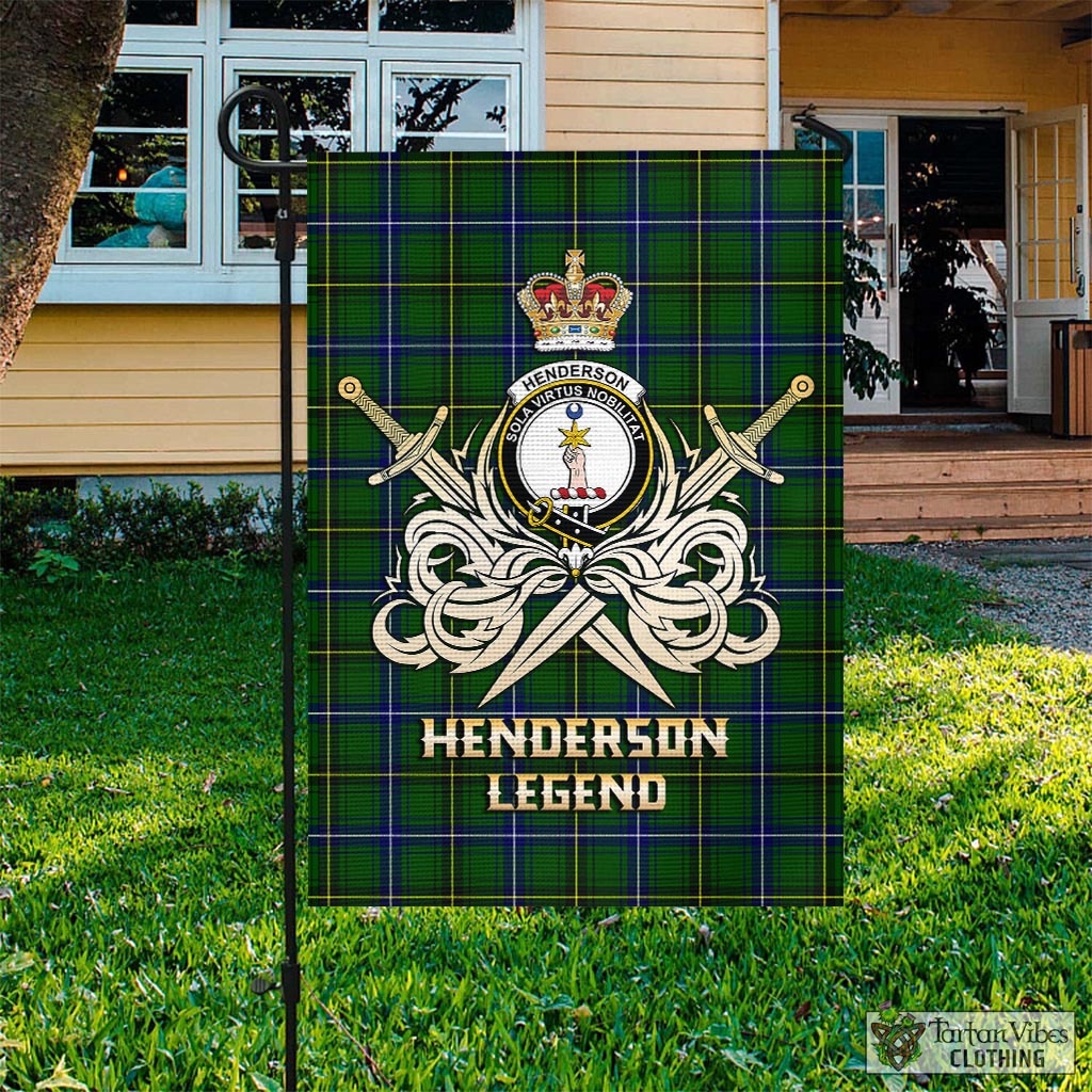 henderson-modern-tartan-flag-with-clan-crest-and-the-golden-sword-of-courageous-legacy