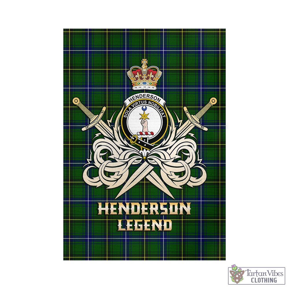 henderson-modern-tartan-flag-with-clan-crest-and-the-golden-sword-of-courageous-legacy