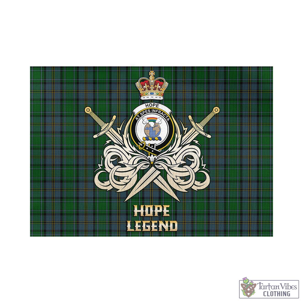 hope-vere-tartan-flag-with-clan-crest-and-the-golden-sword-of-courageous-legacy