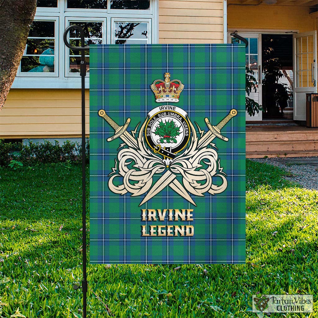 irvine-ancient-tartan-flag-with-clan-crest-and-the-golden-sword-of-courageous-legacy