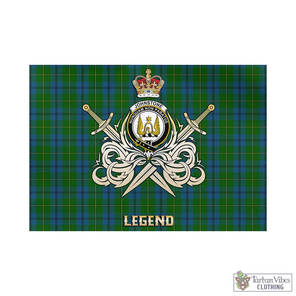 johnstone-johnston-tartan-flag-with-clan-crest-and-the-golden-sword-of-courageous-legacy