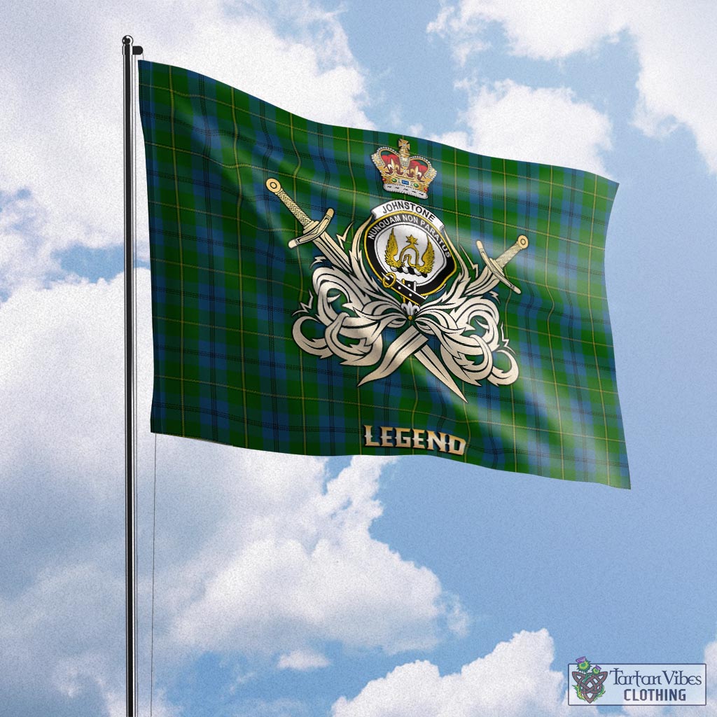 johnstone-johnston-tartan-flag-with-clan-crest-and-the-golden-sword-of-courageous-legacy