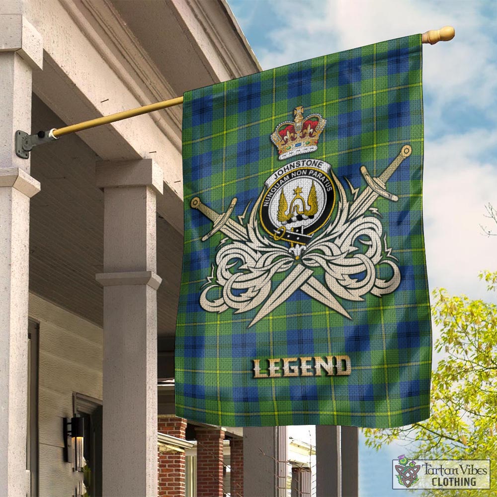 johnstone-johnston-ancient-tartan-flag-with-clan-crest-and-the-golden-sword-of-courageous-legacy