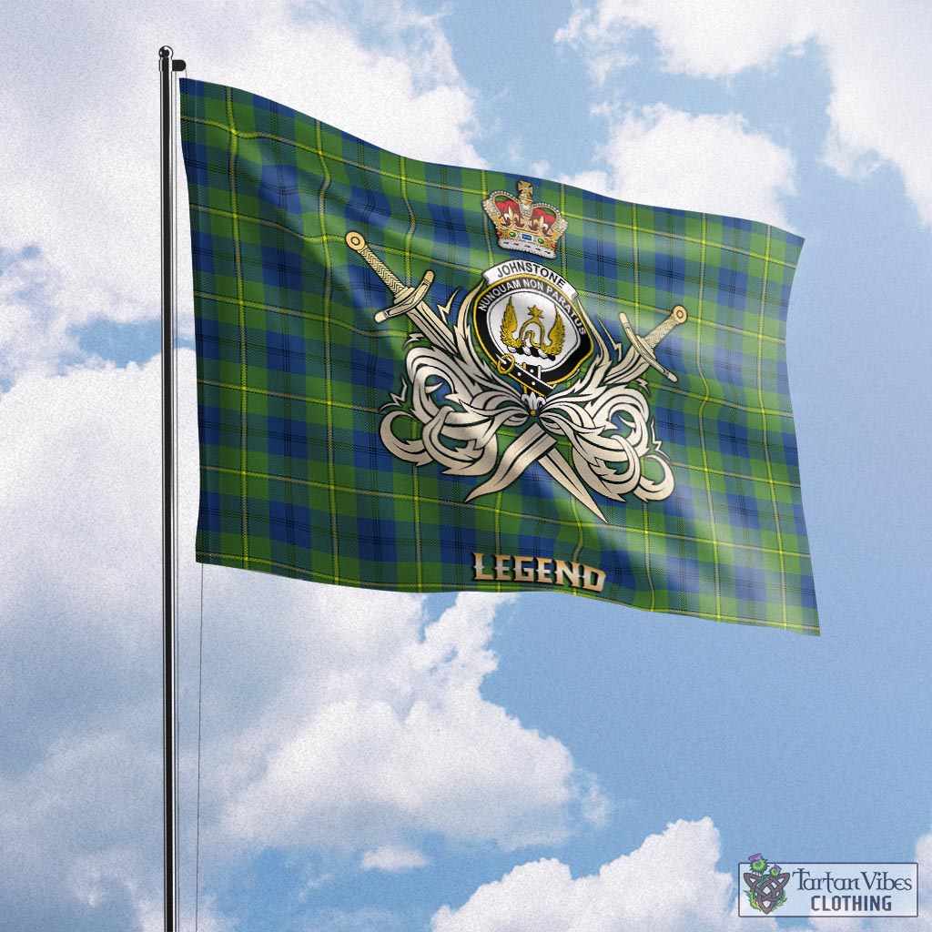 johnstone-johnston-ancient-tartan-flag-with-clan-crest-and-the-golden-sword-of-courageous-legacy