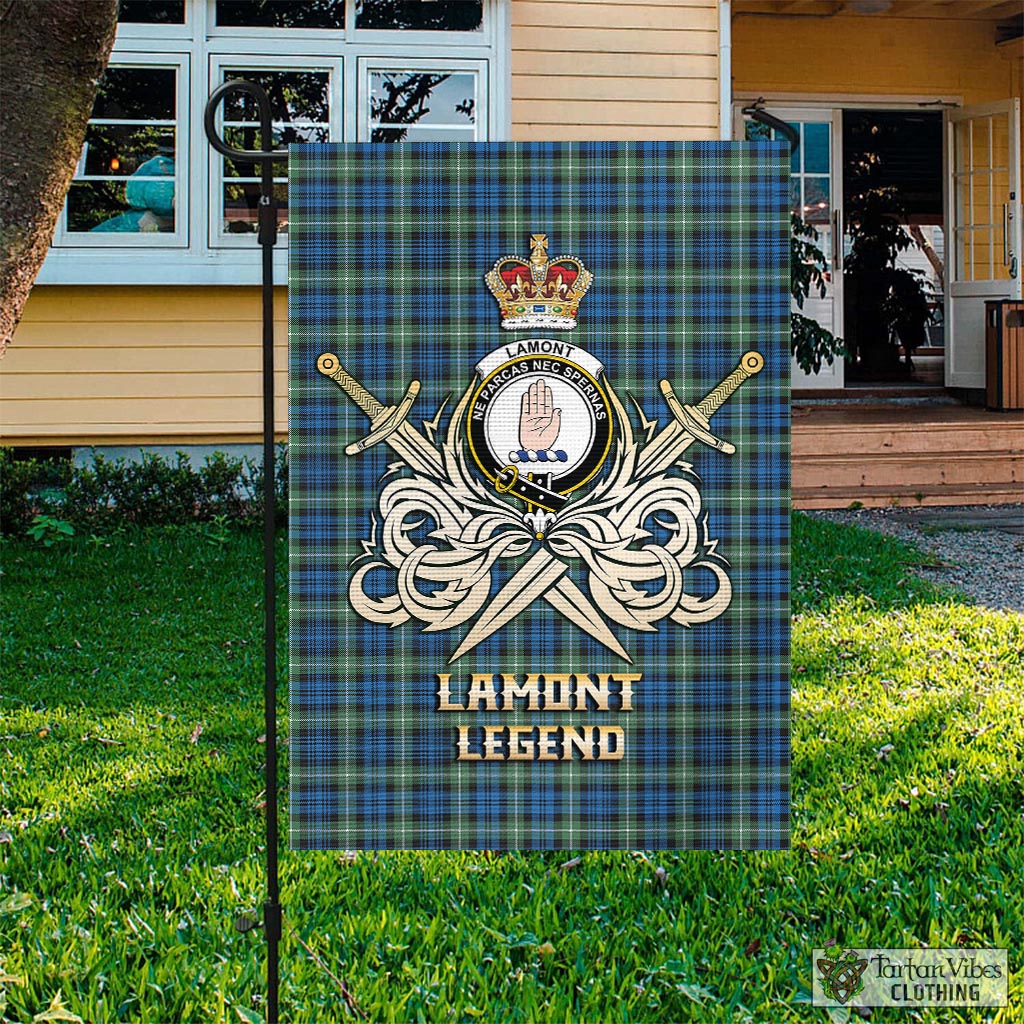 lamont-ancient-tartan-flag-with-clan-crest-and-the-golden-sword-of-courageous-legacy