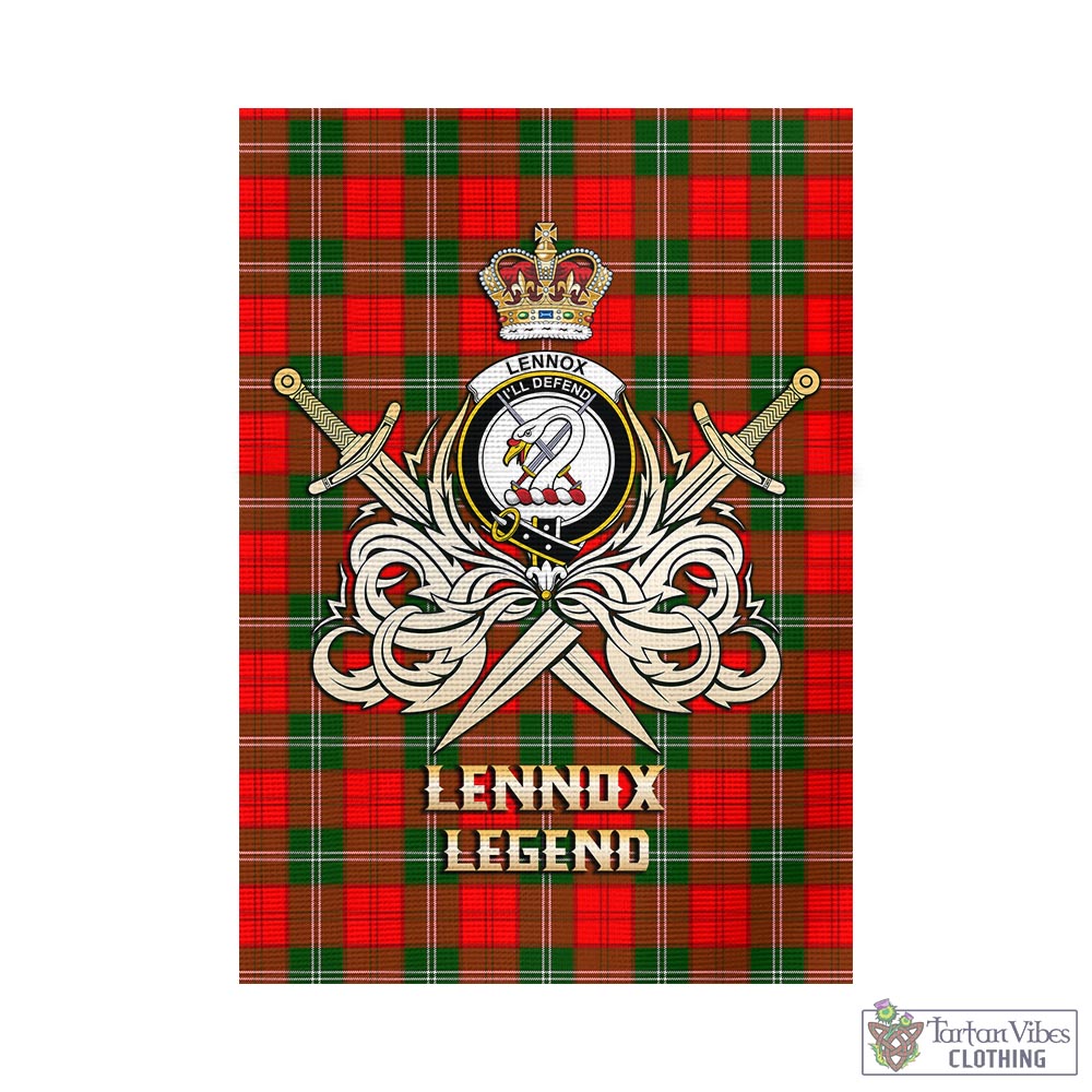 lennox-modern-tartan-flag-with-clan-crest-and-the-golden-sword-of-courageous-legacy