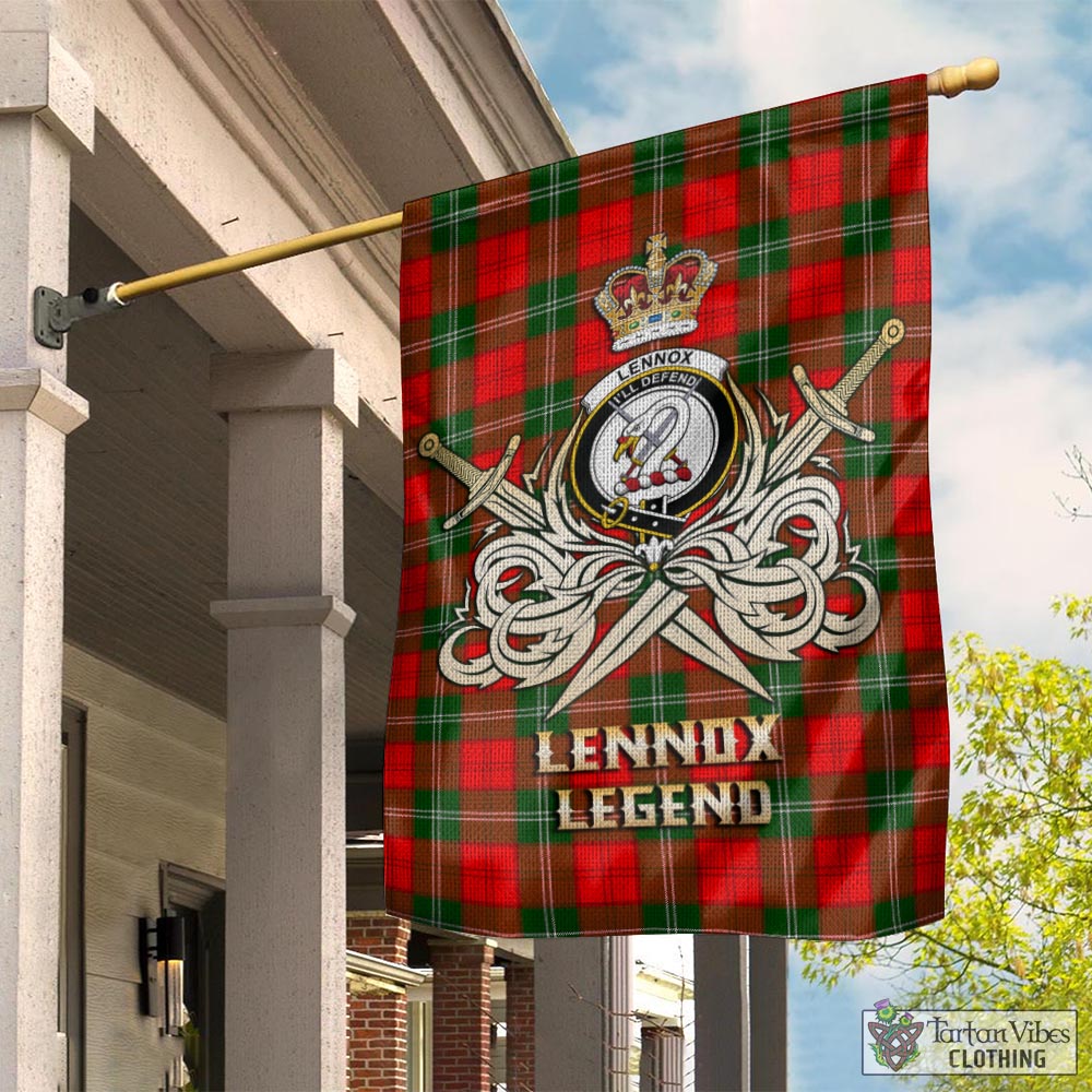 lennox-modern-tartan-flag-with-clan-crest-and-the-golden-sword-of-courageous-legacy