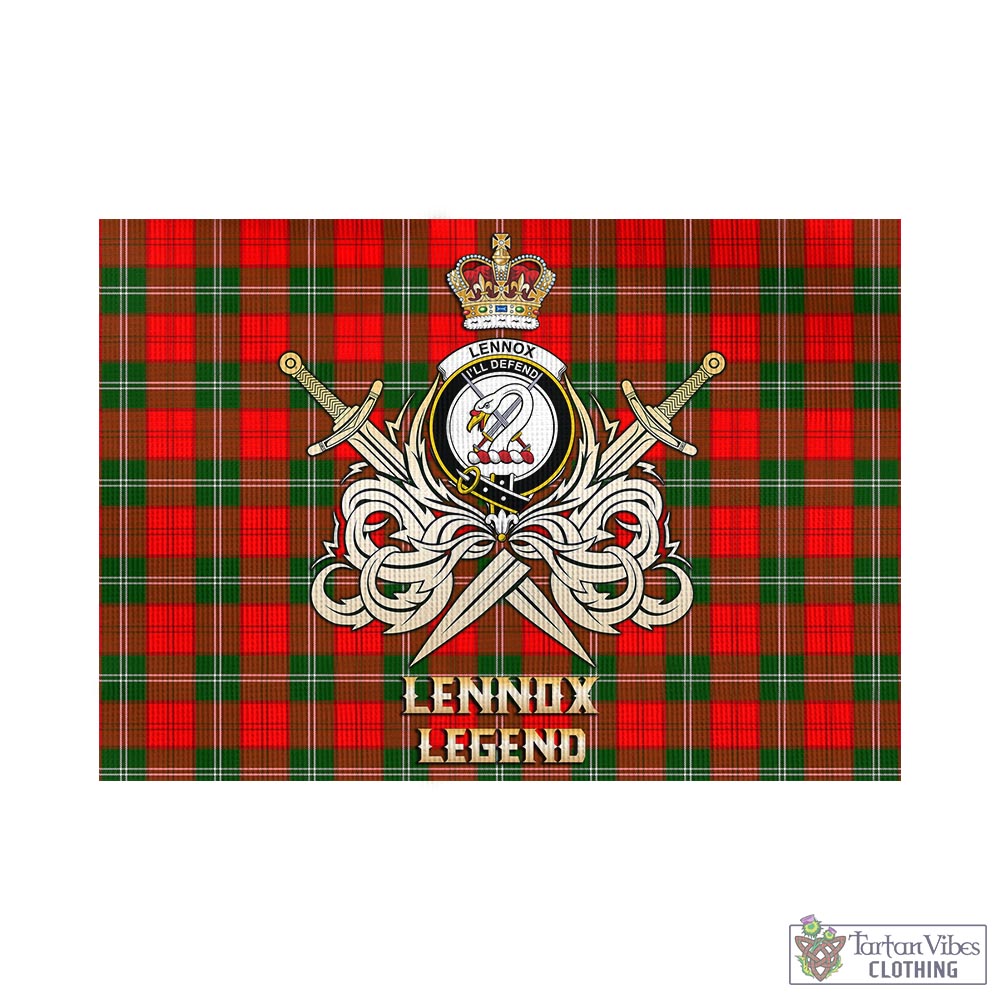 lennox-modern-tartan-flag-with-clan-crest-and-the-golden-sword-of-courageous-legacy