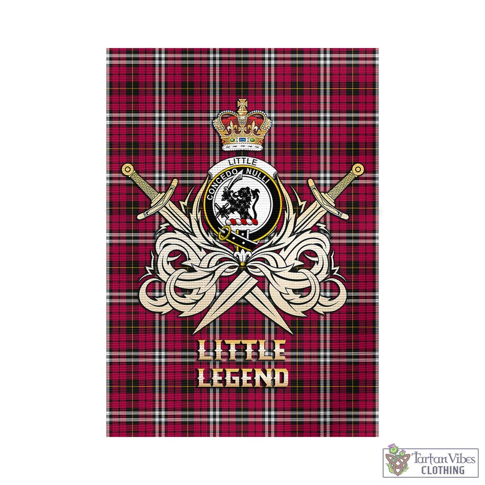 little-tartan-flag-with-clan-crest-and-the-golden-sword-of-courageous-legacy