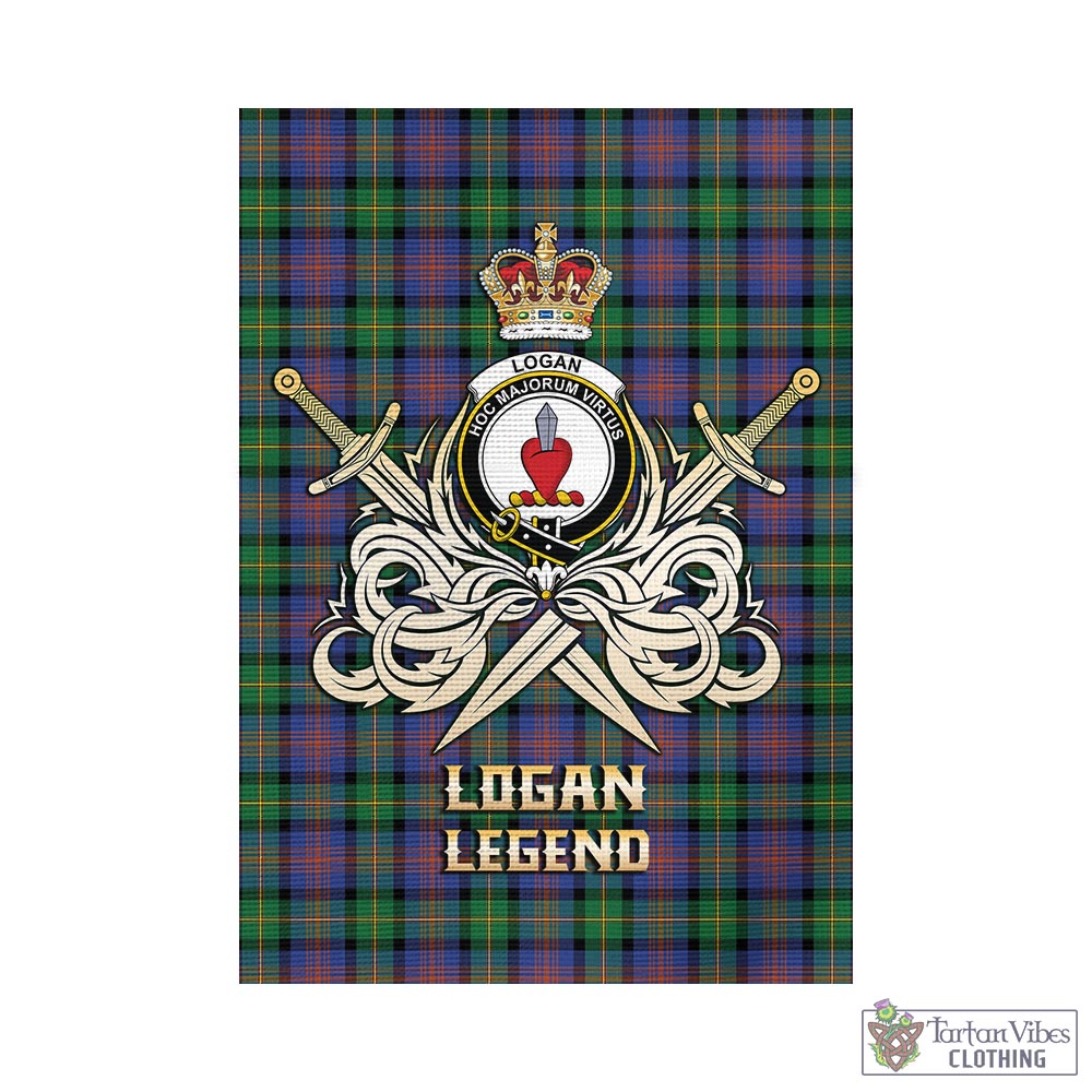 logan-ancient-tartan-flag-with-clan-crest-and-the-golden-sword-of-courageous-legacy