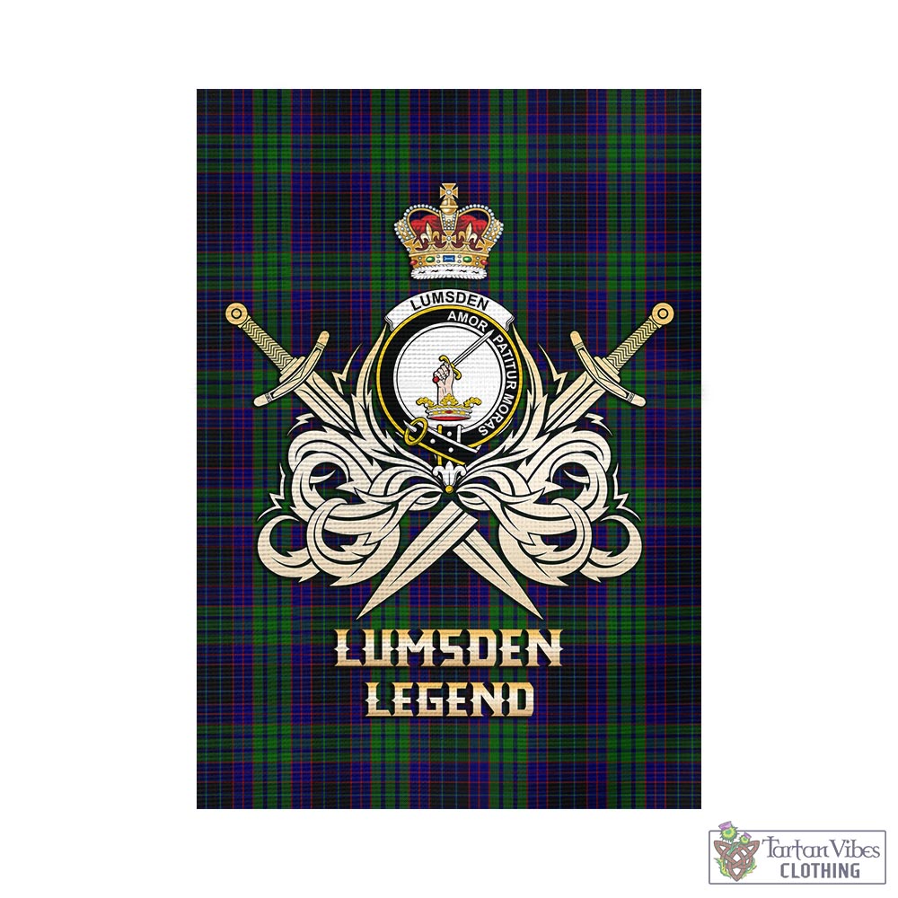 lumsden-green-tartan-flag-with-clan-crest-and-the-golden-sword-of-courageous-legacy