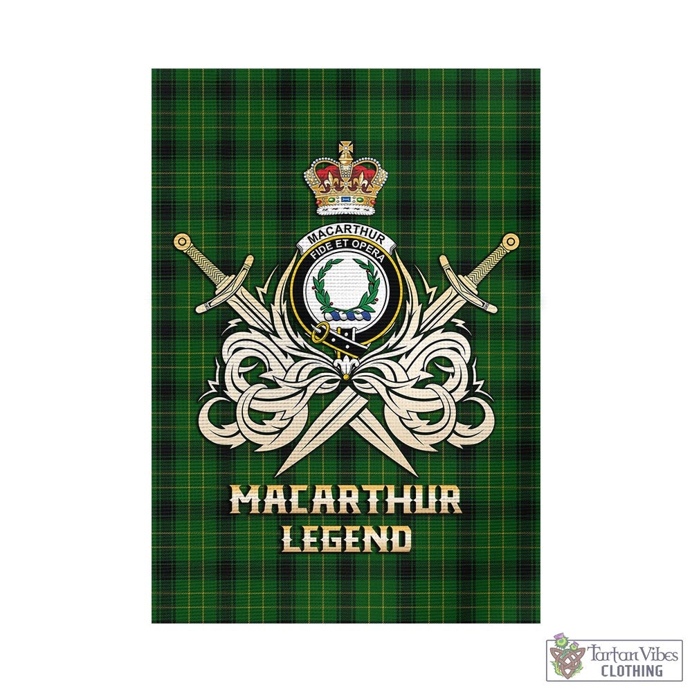 macarthur-highland-tartan-flag-with-clan-crest-and-the-golden-sword-of-courageous-legacy